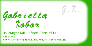 gabriella kobor business card